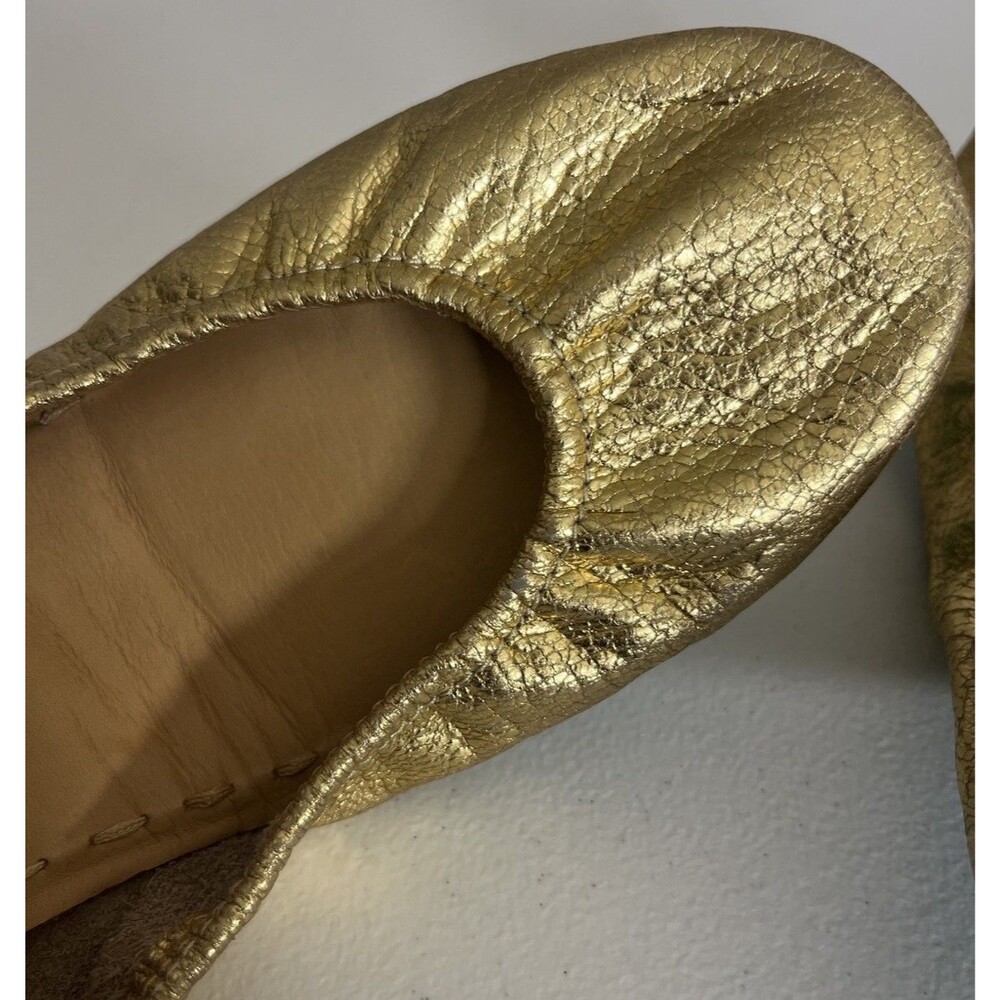 Tieks by Gavrieli Women's Ballet Flat Size 9 Golden Glitz Folding *SEE CONDITION - Picture 6 of 8